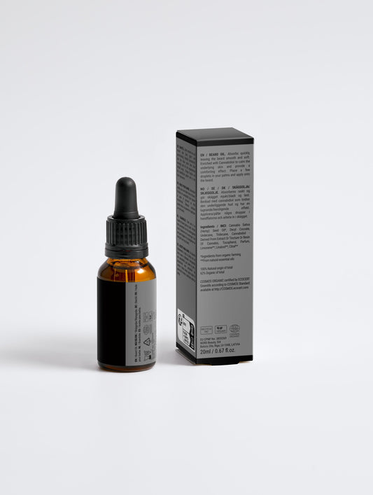 Softening beard oil with cannabidiol 20ml