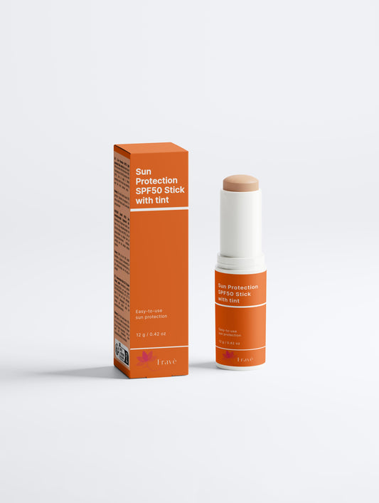 Mineral sunscreen stick SPF 50 with color