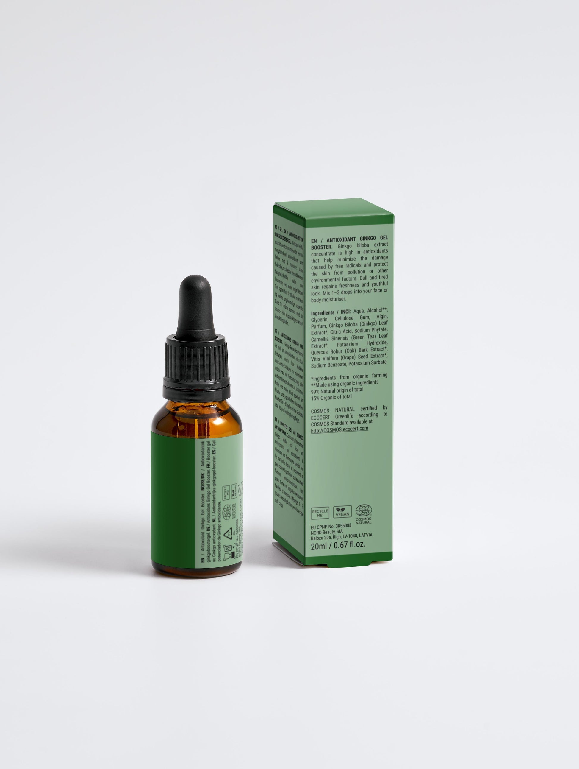 Gel potenciador antioxidante de ginkgo 20ml - Fravè