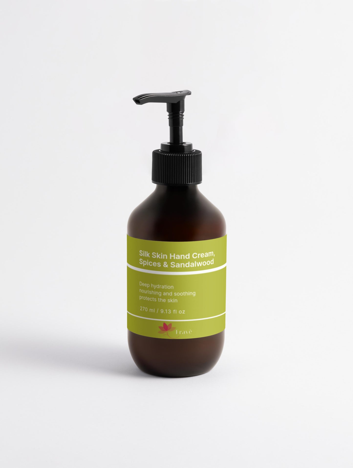 Crema de manos Silk&Skin, especias y sándalo 270ml - Fravè