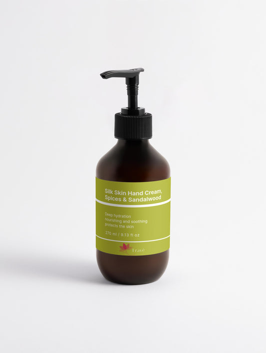Crema de manos Silk&Skin, especias y sándalo 270ml - Fravè