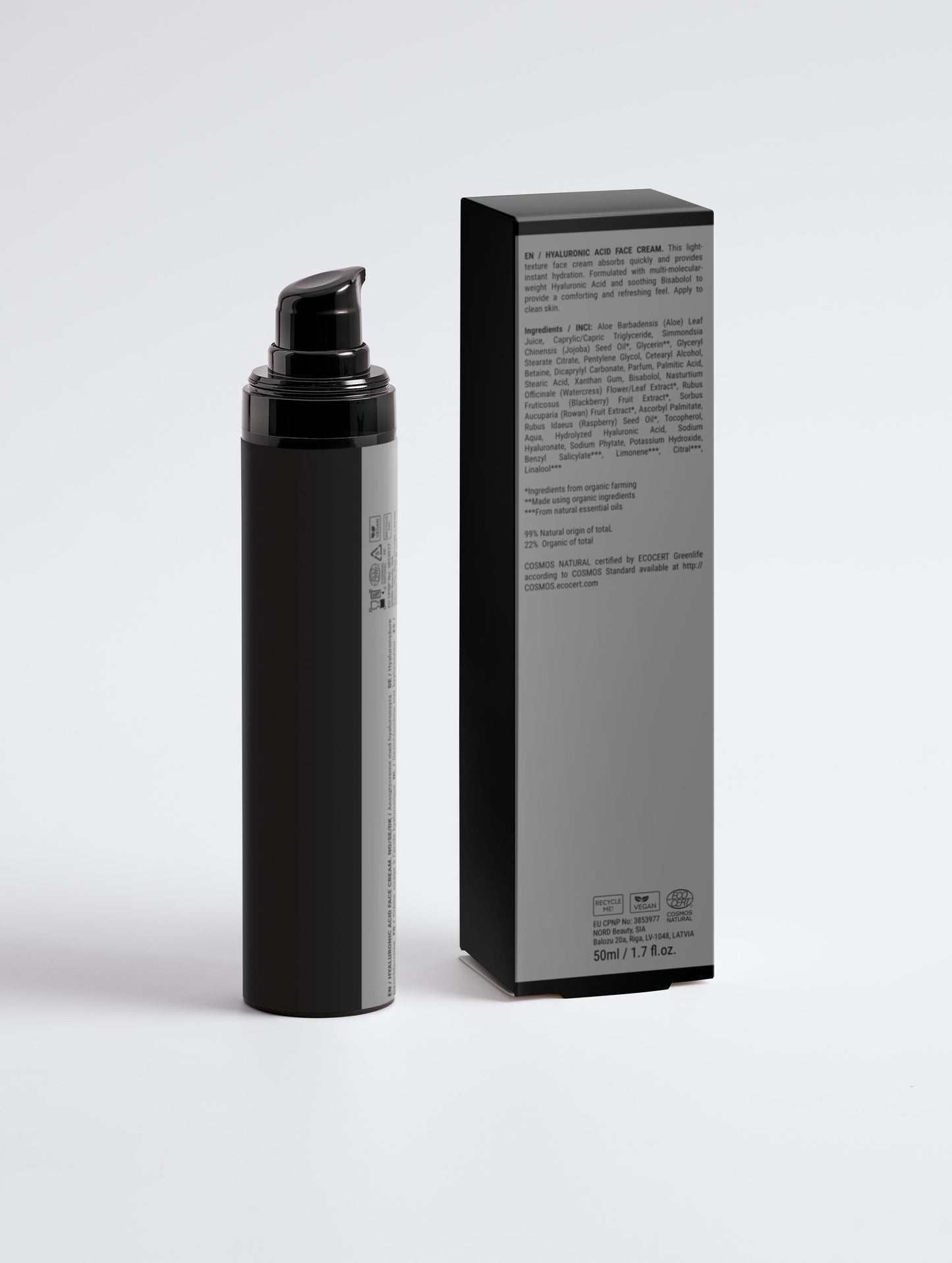 Crema facial con ácido hialurónico para hombres 50ml - Fravè