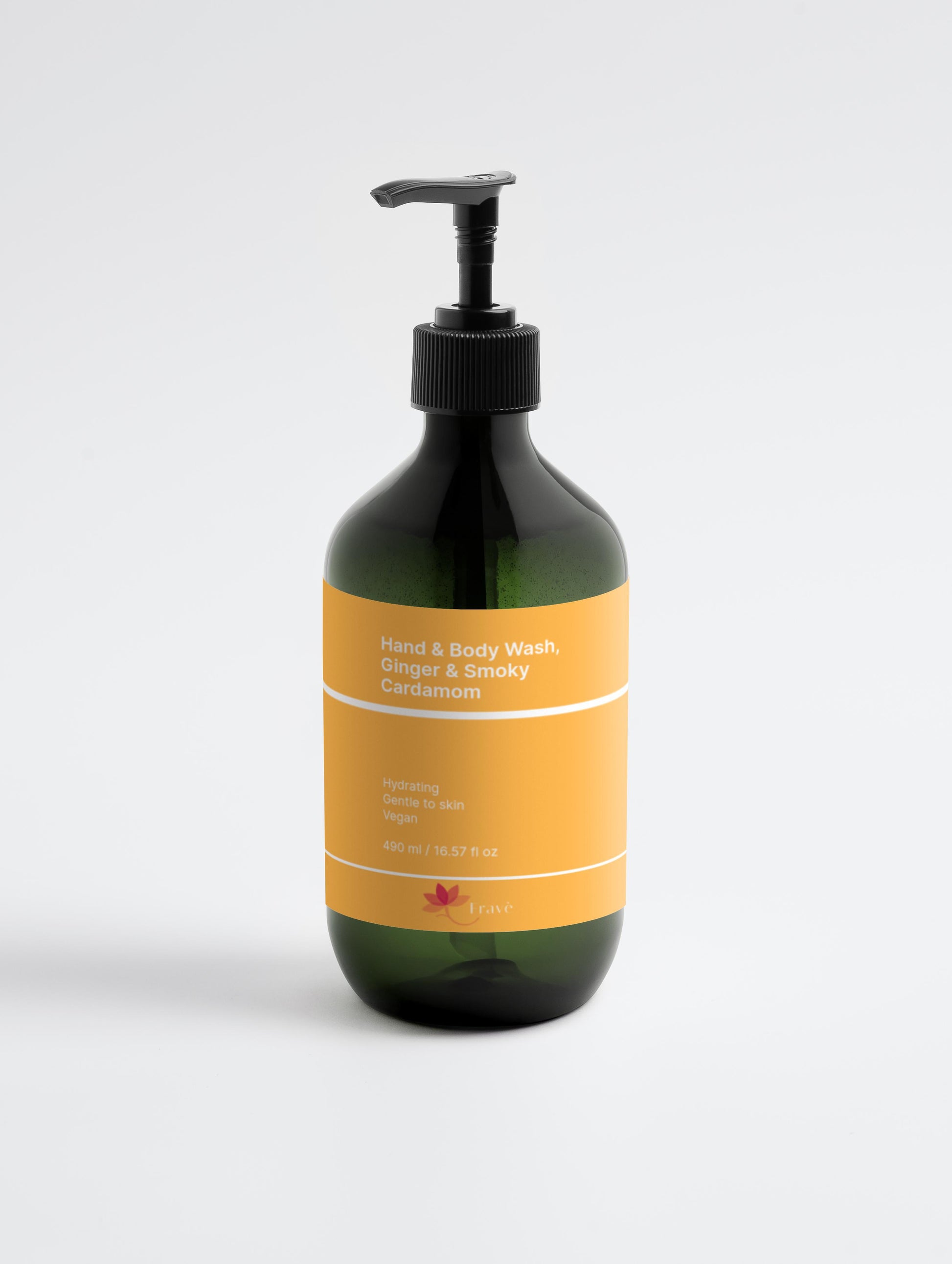 Jabón de manos y cuerpo, jengibre y cardamomo ahumado 490ml - Fravè